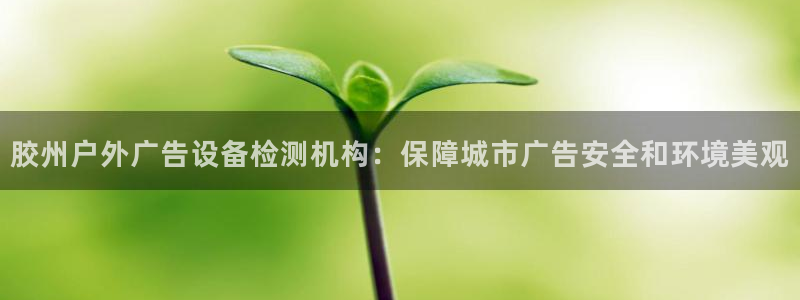 杏宇平台登录方法：胶州户外广告设备检测机